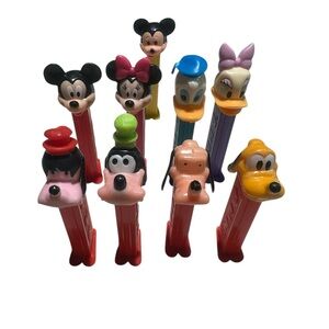 Disney PEZ Dispenser Lot - Mickey & Friends Complete Set Minnie Donald Daisy etc